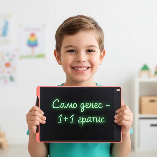 Цртај и учи без престан – LCD Табла што ги освојува децата (1+1 ГРАТИС)