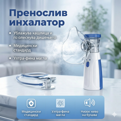 Преносен инхалатор – Решете го проблемот со дишењето веднаш!