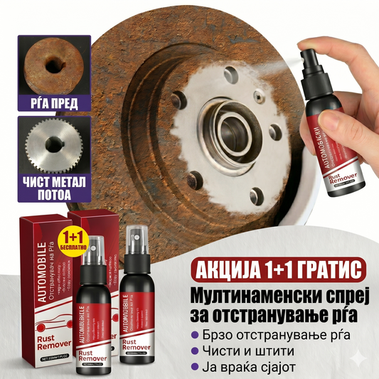 Избришете ја 'рѓата за миг со овој моќен спреј – 1+1 ГРАТИС!