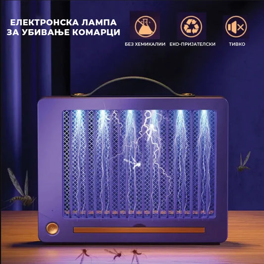 Eлектро лампа што ги збришува комарците - Заштита без спреј и хемија!